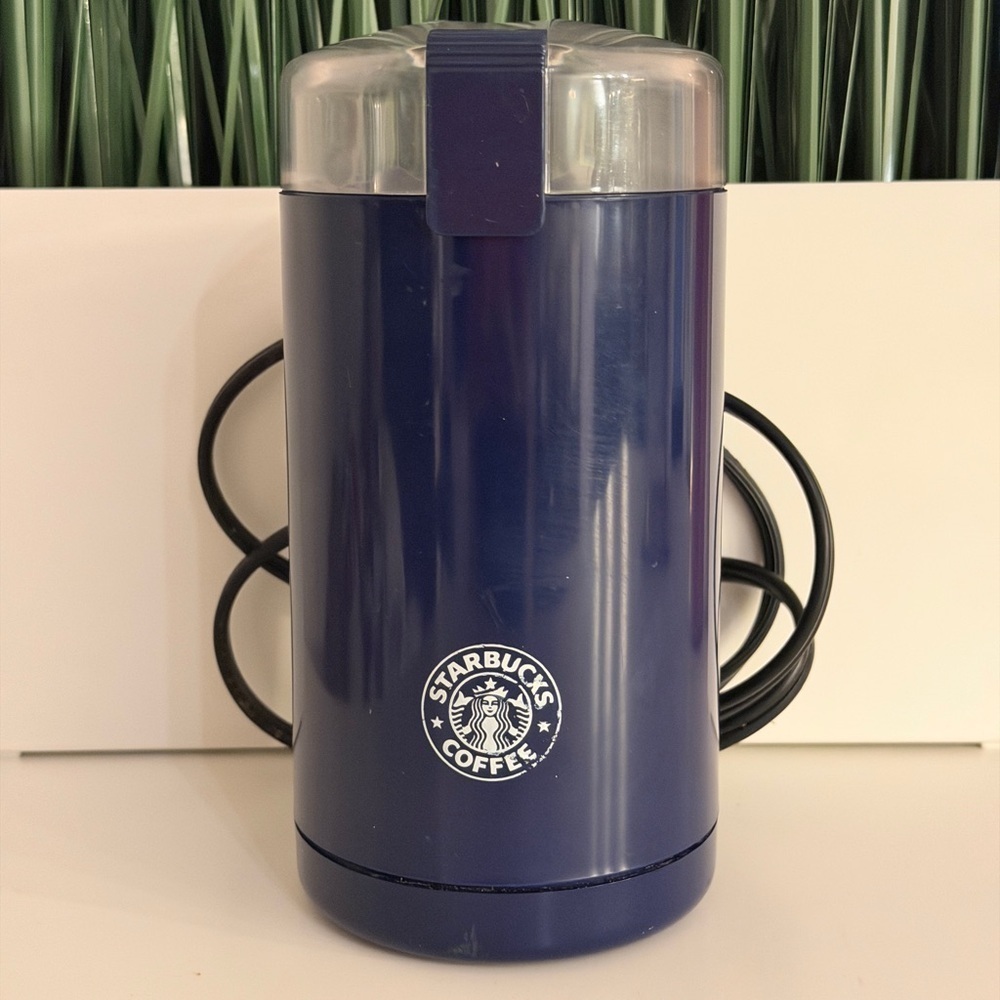 Vintage Starbucks Electric Coffee Grinder Blue 2003 – Works Great, Rare